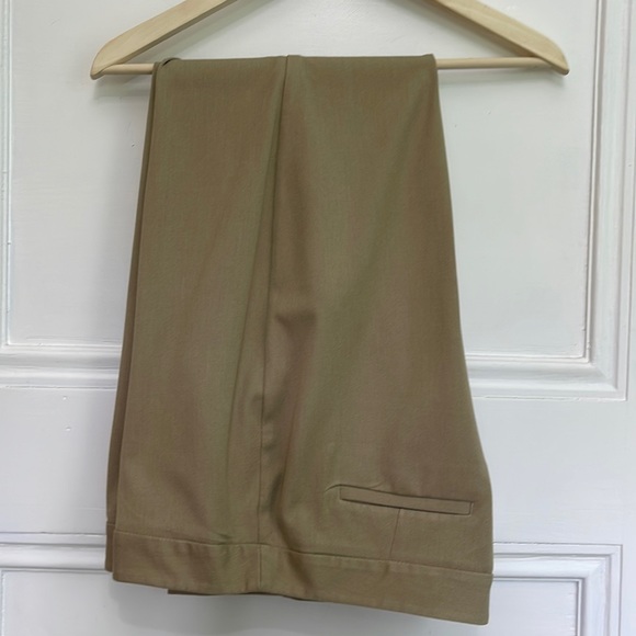 Talbots Heritage Flat Front Barely Boot Trousers Pants 14P Tan - Picture 1 of 9
